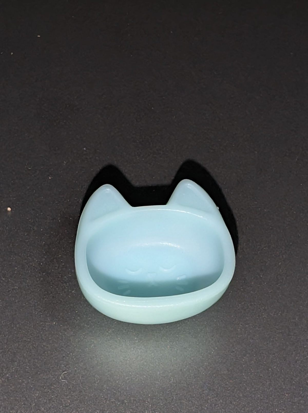 Blue cat bowl