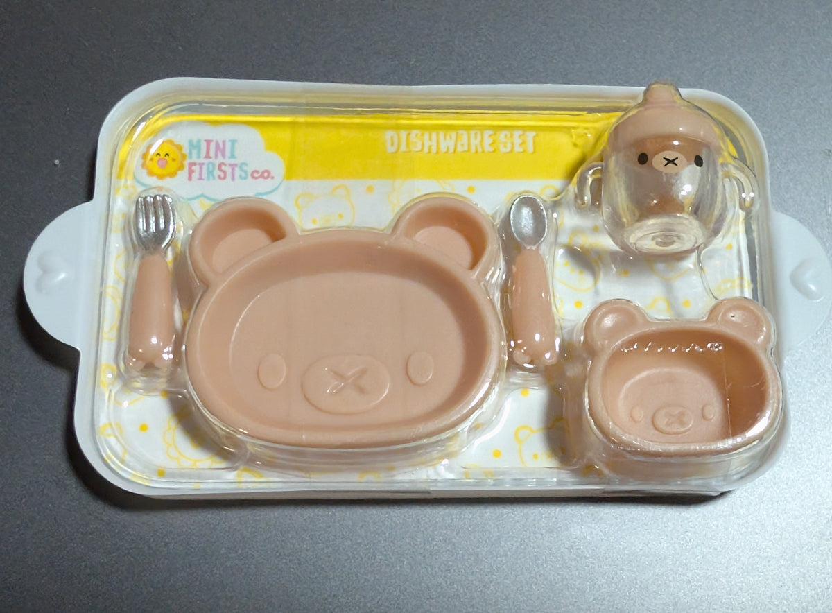 Brown bear dish set