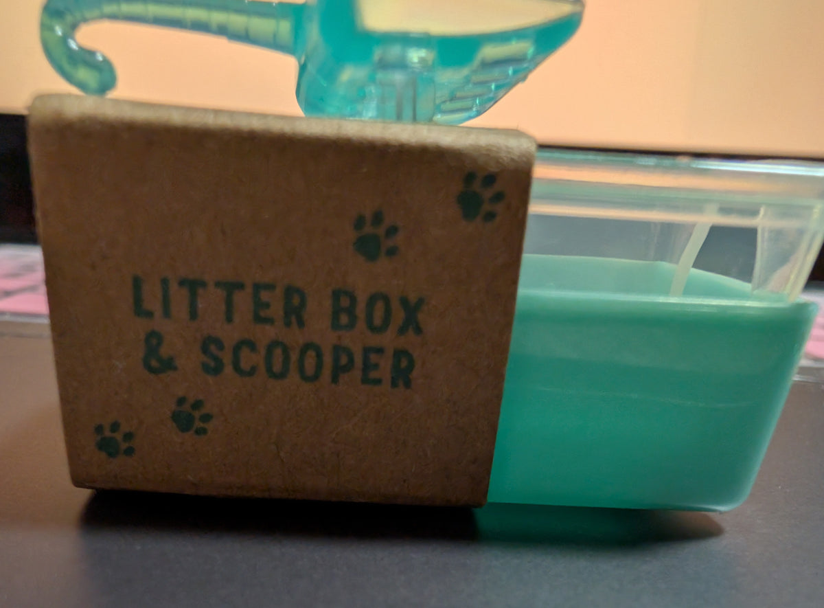 Litter box and scooper