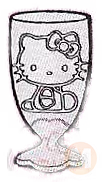 Milkshake Glass (Hello Kitty)