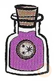Mica powder in a jar with a cork