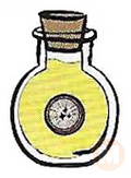 Round flask with mica powder