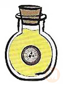 Round flask with mica powder