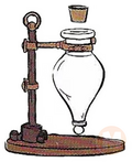 Pear shaped flask