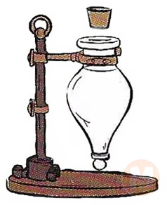 Pear shaped flask