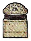 Brown cord with a label