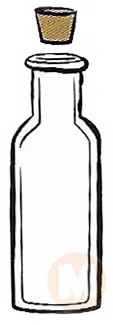 Bottle with cork