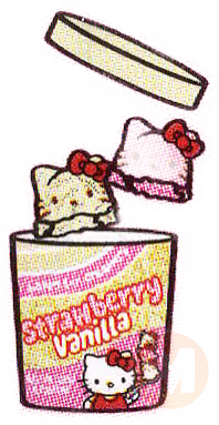 Strawberry Vanilla Ice Cream (Hello Kitty)