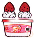 Whipped Cream w/Strawberries (Hello Kitty)