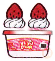 Whipped Cream w/Strawberries (Hello Kitty)