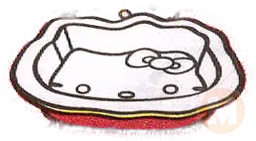 Pie Dish (Red, Hello Kitty)