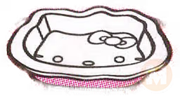 Pie Dish (Pink, Hello Kitty)