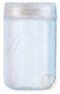 Mason Jar w/Lid (Blue)