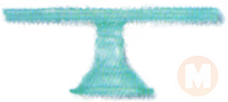 Cake Stand (Translucent Blue)