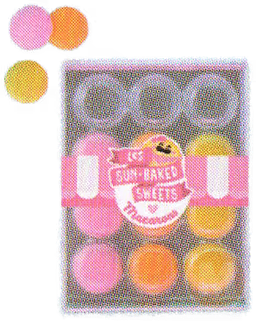Macarons (Yellow, Orange, Pink)