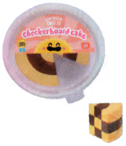 Checkered Cake w/Slice