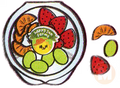 Tangerines, Strawberries & Grapes