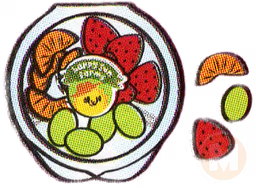 Tangerines, Strawberries & Grapes