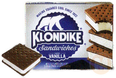 Klondike ice cream sandwhich
