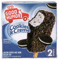 Good humor cookies and creme