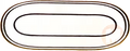 Oval plate