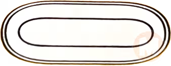 Oval plate