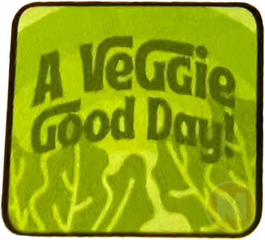 A veggie good day placemat