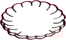 Scalloped plate