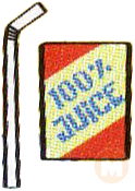 Juice box and straw