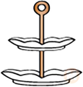 2 Tier Serving Stand