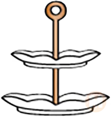 2 Tier Serving Stand