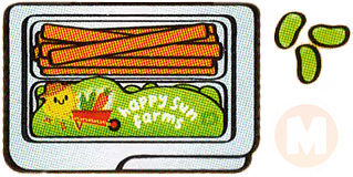 Carrots and edamame
