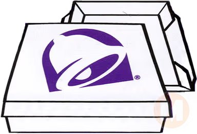 Taco bell pizza box