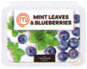 Mint leaves & blueberries