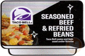 Seasoned bee & refried beans