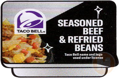 Seasoned bee & refried beans