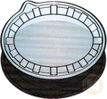 Plastic circle container