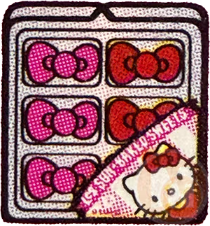 Ribbon cookies (pink and red)