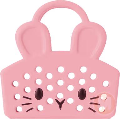 Pink bunny basket