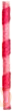 White & red stripped straw