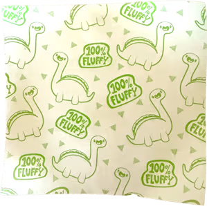 Dino paper from plush