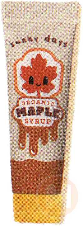 Maple syrup plush glue