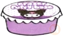 Kuromi eraser putty base
