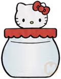 Hello kitty eraser jar