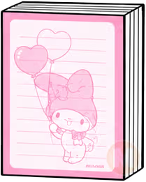 My Melody book cover and pages