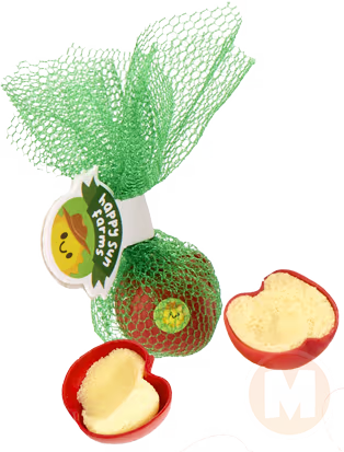 Red sliced apples
