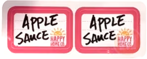 Labels (apple sauce )