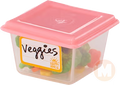 veggie box with pink lid