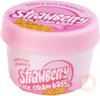 Ice cream base( short round pink bottle)