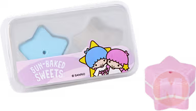 Pink and blue star cake
